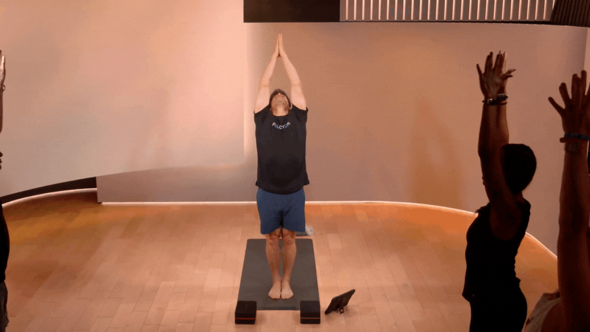 Denis Morton Toe Touch Yoga, Mountain Pose to Halfway Lift