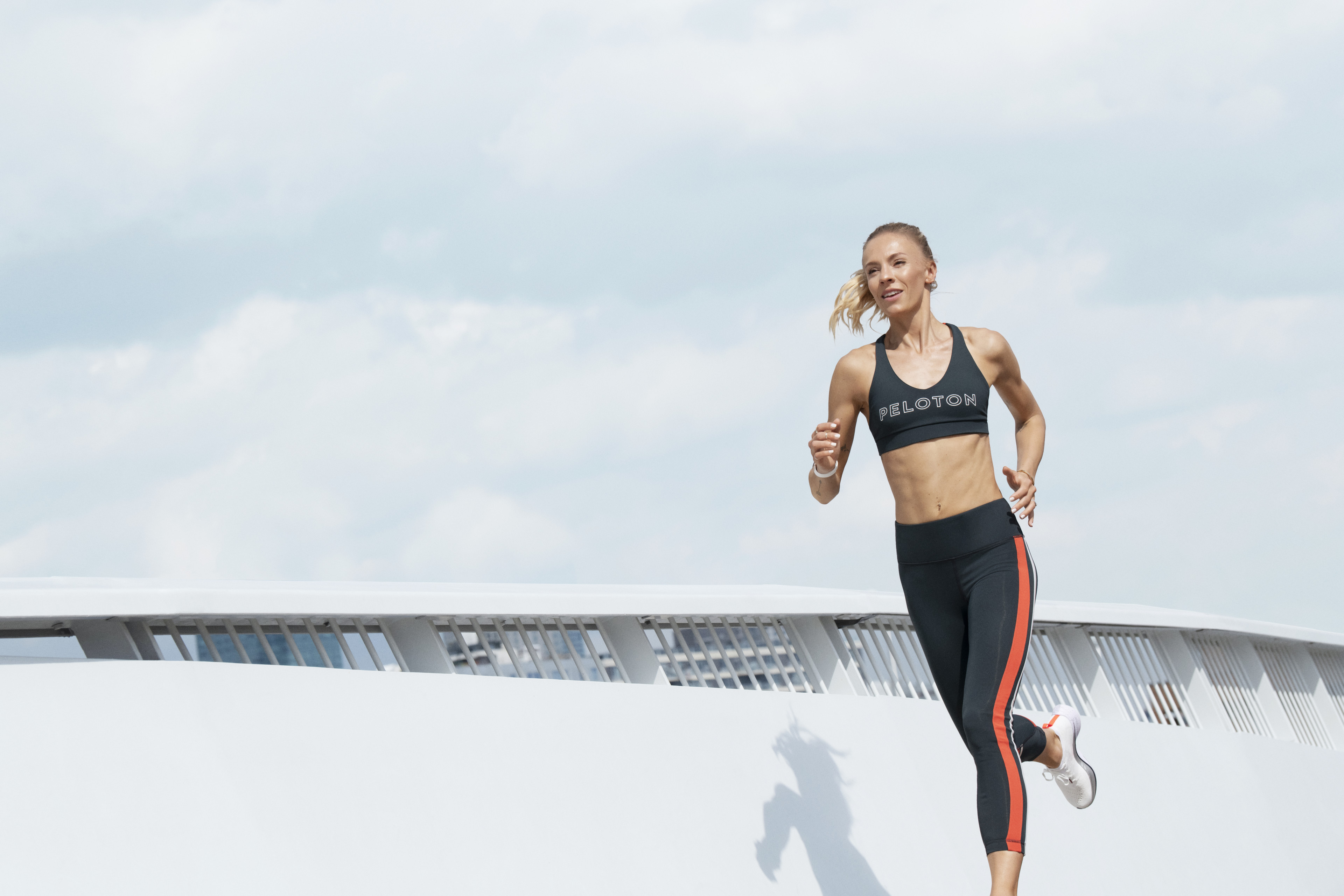 Becs Gentry Running Outside | The Output by Peloton