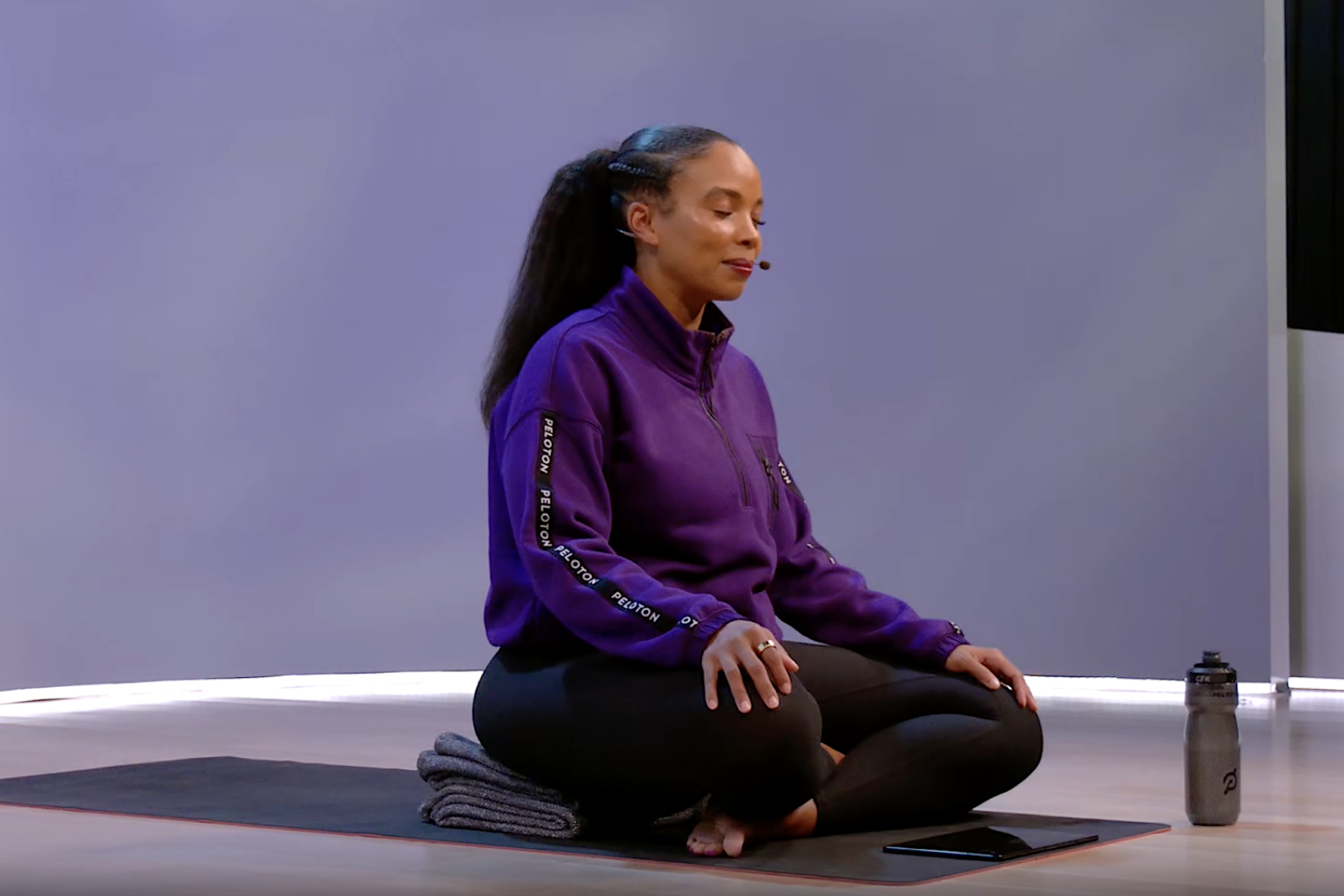 Chelsea Jackson Roberts meditating